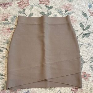 BCBGMaxAzria Brown Pencil Skirt